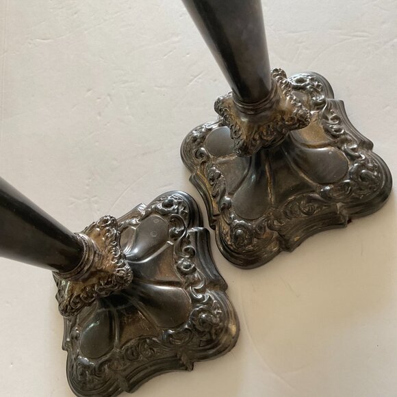 VINTAGE Pair of Candle Sticks EUC - Picture 2 of 6